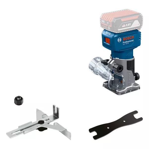 BOSCH GLF 18V-8 18v Cordless Router (Tool Only- without battery and charger) -เครื่องเซาะร่องไร้สายแกน 1/4" บ๊อช รุ่น GLF 18V-8 (ตัวเปล่า ไม่มีแบตเตอรี่ และแท่นชาร์จ) - 06016C60L0