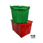 ลังพลาสติกทึบ ฝาพับคู่ 70 ลิตร