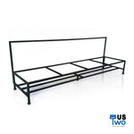 โครงเหล็กวางถังขยะใหญ่ ขนาด 4 ช่อง สำหรับถัง 120 ลิตร