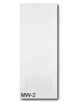 ประตู pvc champ mw-2 สีขาว 60x180