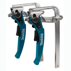 MAKITA 199826-6 Ratchet Guide Rail System Fast Fix Clamps Pair (แคล้มป์แบบล็อคและปลดเร็วสำหรับราง MAKITA หรือ Festool (ราคาต่อคู่)