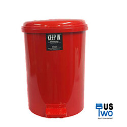 ถังขยะแบบเหยียบ ทรงกลมขนาด 18 ลิตร