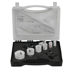 MAKITA D-21886 8 Piece Electrician's Bi-Metal Hole Saw Kit - ดอกเจาะโฮลซอว์ ชุด 8 ชิ้น สำหรับช่างไฟฟ้า มากีต้า รุ่น D-21886