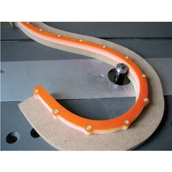 CMT TMP-1000 Flexible Templates for Curved and Arched Routing เทมเพลทพลาสติคที่โค้งงอได้ยาว 1,000มม. (Made in Germany)