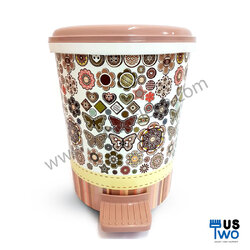 ถังขยะอนามัย แบบเหยียบ 10 ลิตร ลายผีเสื้อ