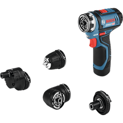BOSCH GSR 12V-15 FC สว่านไขควงไร้สาย (แบต Li-Ion 12V x2, แท่นชาร์จ, ชุดหัวเปลี่ยน)- 06019F60K0