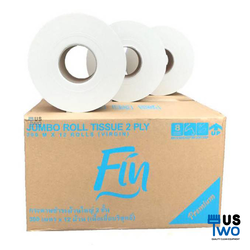 กระดาษชำระม้วนใหญ่ หนา 2 ชั้น Fin