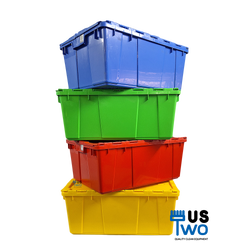 ลังพลาสติกทึบ ฝาพับคู่ 50 ลิตร