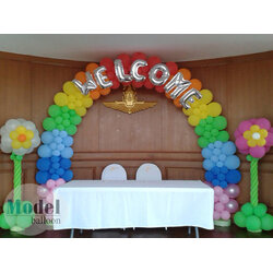 ตกแต่งโต๊ะลงทะเบียน ด้วยซุ้มลูกโป่ง