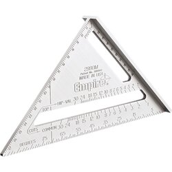 EMPIRE 2990M 18cm.(7-1/2") Rafter Square W/Metric G- ฉากอลูมิเนียมช่างไม้เมตริกขนาด 18 ซม.(ประมาณ 7-1/2 นิ้ว) U.S.A
