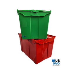 ลังพลาสติกทึบ ฝาพับคู่ 70 ลิตร