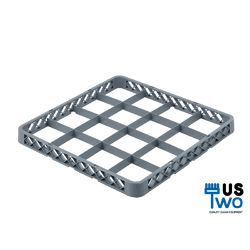 ชั้นเสริมลังคว่ำแก้วพลาสติก 16 ช่อง