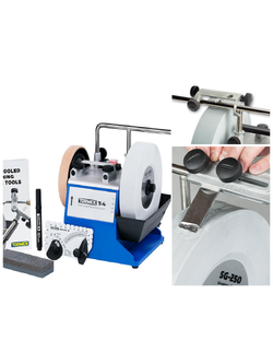 TORMEK T-4 ORIGINAL -8-inch Water Cooled Sharpening with TT-50 Diamond Truing Tool & SE-77 Square Edge Jig-เครื่องลับคมหล่อเย็นด้วยน้ำ 8 นิ้ว Tormek รุ่น T-4 พร้อมตัวปรับหน้าหินด้วยเพชร TT-50 และจิ๊กลับสิ่ว/ใบกบ SE-77 (สินค้าสั่งซื้อล่วงหน้า Pre-order)