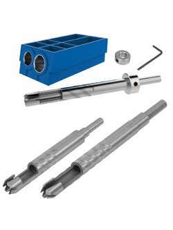 Kreg Pocket Hole Plug Cutter Master Pack (KPCS, KPC1060, KPC1040)- เป็นชุดเจาะไม้อุดรูเจาะ ของจิ๊กเจาะเอียงจาก Kreg ชุดใหญ่