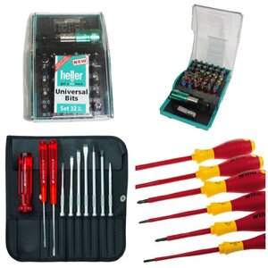 ไขควง และหัวไขควง (Screw Drivers, Driver Bits)