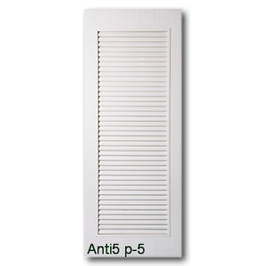 ประตู pvc anti5 p5 เกล็ดเต็มบาน