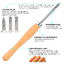 XCAN DK0383PCMH - Carbide Tipped Mini Turning Tool -3 piece set in Wooden Box - มีดกลึงปลายคาร์ไบด์ขนาดเล็ก ชุด3เล่ม ในกล่องไม้ XCAN รุ่น DK0383PCZH