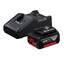 BOSCH GAL 18V-40 18V Battery Charger with GBA 18V 3.0Ah Battery Starter Kit - เครื่องชาร์จแบบเร็วชุดเรื่มต้นขนาด 18 โวลท์ รุ่น GAL 18V-40 มาพร้อมแบตเตอรี่ GBA 18V 3.0Ah - 0615A002A0