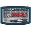 BOSCH 2607017359 Screwdriver Bit, Set with Belt, Clip 32 Pcs, 0 V, Silver - ชุดดอกไขควง พร้อมข้อต่ออเนกประสงค์ X-Line 32 ชิ้น - 2607017359