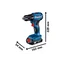 BOSCH GSR 185-LI Cordless 18v Drill Driver with 2x 2.0Ah Batteries, Charger and 23pcs Drill and Driver Bits - สว่านไขควงไร้สาย Li-Ion 18V พร้อมแบตเตอรี่ 2.0Ah 2ก้อน แท่นชาร์จ และชุดดอกสว่าน และดอกไขควง 23ชิ้น บ๊อช รุ่น GSR 185-LI - 06019K30K2