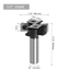 SIT TOOL SIT-RC2250 Insert Mini Surfacing & Rabbeting Flycutter 2+2 Flute Design 1-1/2" D, 1/2 Inch Shank Router Bit -ดอกเร้าเตอร์ปรับหน้าไม้ และบังใบ กว้าง 1-1/2นิ้ว แกน 1/2นิ้ว มีใบตัดคาร์ไบด์ชนิดเปลี่ยนได้ SIT TOOL รุ่น SIT-RC2250