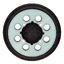 DEWALT DWE64233 Hook and Loop Replacement Sanding Pad, 5" for DWE6421, DWE6423 - อะไหล่แป้นยึดกระดาษทราย ดีวอล์ท รุ่น DWE64233 สำหรับเครื่องขัดกระดาษทราย รุ่น DWE6421, DWE6423