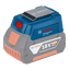 BOSCH GAA 18V-24 USB Adapter for 14.4/18v - แหล่งจ่ายไฟ USB ใช้งานร่วมกับแบตเตอรี่เครื่องมือไร้สายของบ๊อช (ไม่รวมแบตเตอรี่) - 1600A00J61