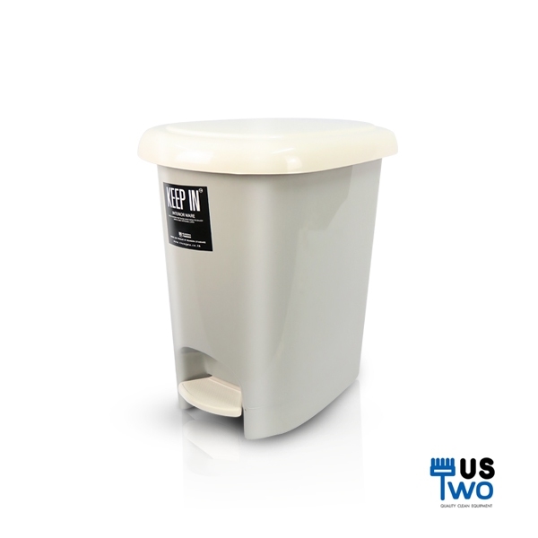 ถังขยะเท้าเหยียบ รูปไข่ 14 ลิตร