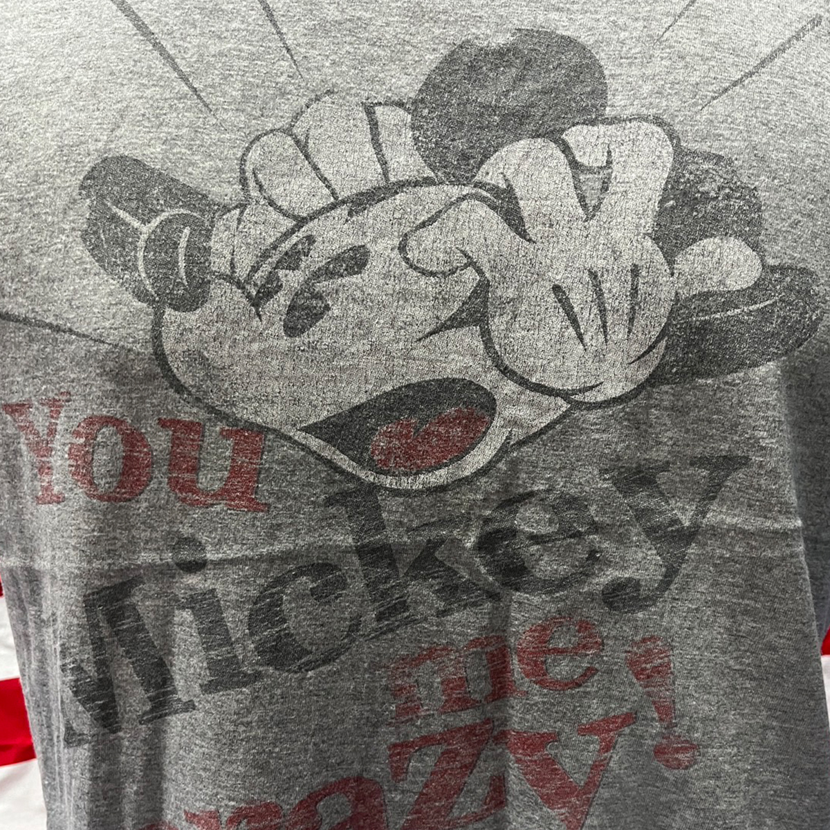 เสื้อยืดวินเทจมือสอง Vintage T-Shirt เสื้อยืดมิกกี้เมาส์ วินเทจ Mickey Mouse งานป้าย Disney