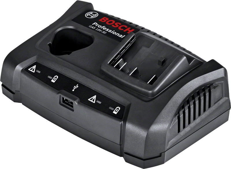 BOSCH GAX 18V-30 10.8V/ 12V and 14.4V/ 18V Battery Charger (Charger only, without batteries)- เครื่องชาร์จ 10.8/12โวล์ท และ 14.4/18 โวลท์ รุ่น GAX 18V-30 (ไม่รวมแบตเตอรี่) - 1600A011A9 *
