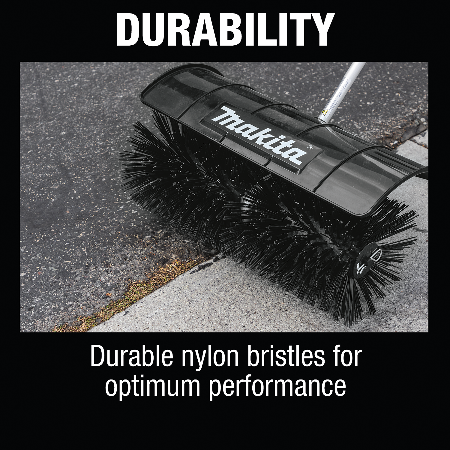 MAKITA BR400MP (199328-2) Bristle Brush Couple Shaft Attachment - หัวแปรงไฟฟ้า Makita รุ่น BR400MP (199328-2) สำหรับเครื่องมืองานสวนอเนกประสงค์