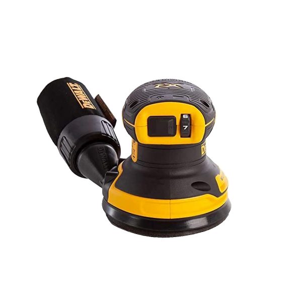 DEWALT DCW210N-KR 18V XR Brushless 5-inch/ 125mm Random Orbit Sander (Tool only, without battery and charger) - เครื่องขัดกระดาษทรายโคจรกลม ไร้สายขนาด 125มม./ 5 นิ้ว ดีวอล์ท รุ่น DCW210N-KR (ไม่มีแบตเตอรี่ ไม่มีแท่นชาร์จ)