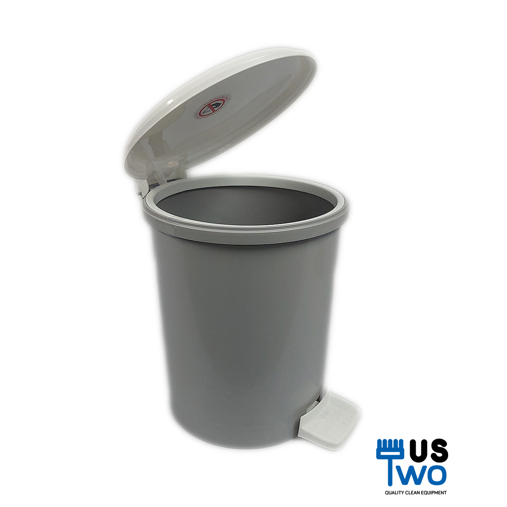 ถังขยะแบบเหยียบ ทรงกลม ขนาด 12 ลิตร