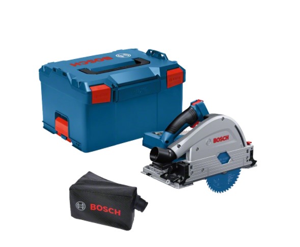 BOSCH GKT 18V-52 GC Cordless plunge circular saw - เลื่อยรางไร้สายใช้แบตเตอรี่ 18 โวลท์ และกล่องใส่เลื่อย L-Boxx - 06016B4000