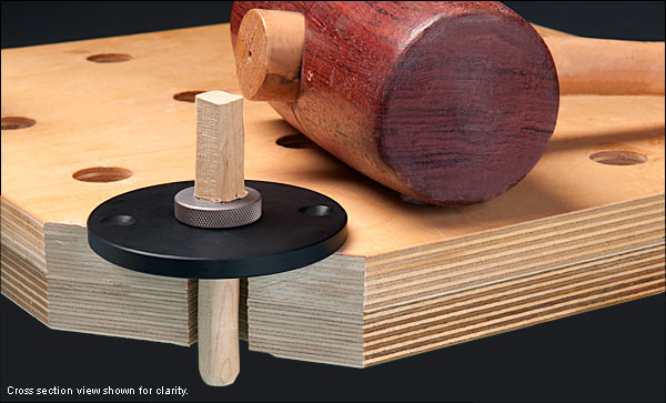 VERITAS Dowel Former Set of 4 - Metric (ชุดทำเดือยกลม 4 ขนาด 6มม, 8มม 10มม และ 12 มม.) Made in Canada