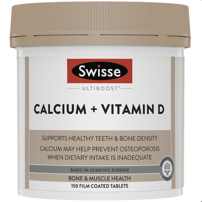 Swisse Ultiboost Calcium + Vitamin D(150 เม็ด)