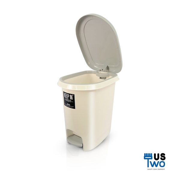 ถังขยะเท้าเหยียบ รูปไข่ 14 ลิตร