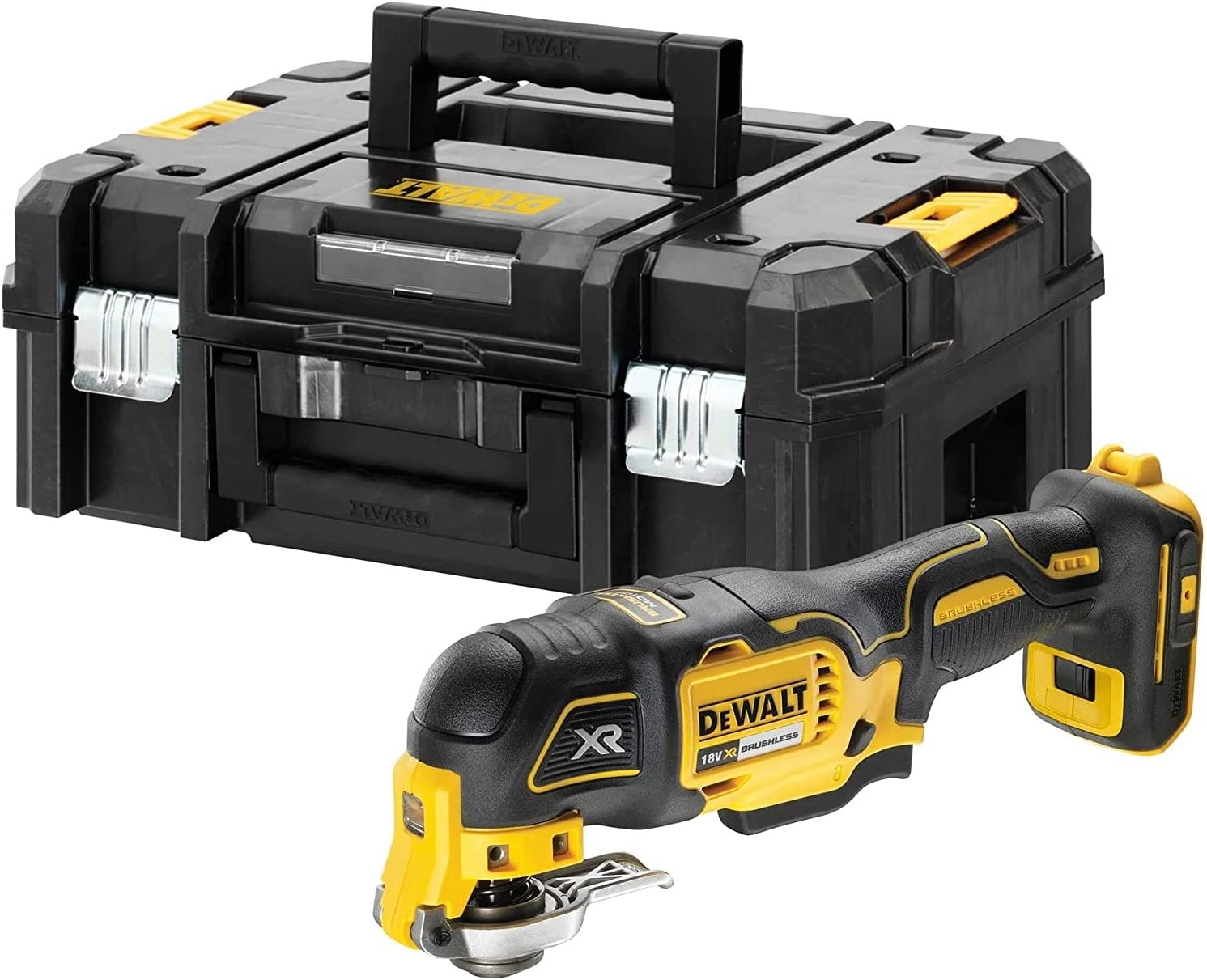 DEWALT DCS356NT-XJ Oscillating Cordless Multi-Tool Brushless 29 Pieces Accessories (Tool only, without battery and Charger) - เครื่องมืออเนกประสงค์ ใช้แบตเตอรี่ 18 โวล์ท พร้อมอุปกรณ์เสริม ดีวอล์ท รุ่น DCS356NT-XJ (ตัวเปล่า ไม่มีแบตเตอรี่ ไม่มีแท่นชาร์จ)