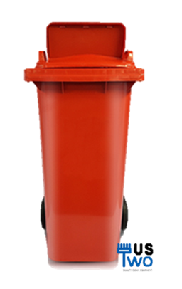 ถังขยะใหญ่ พร้อมล้อเข็น 240 ลิตร ฝา 1 ช่องทิ้ง ไม่มีสกรีน