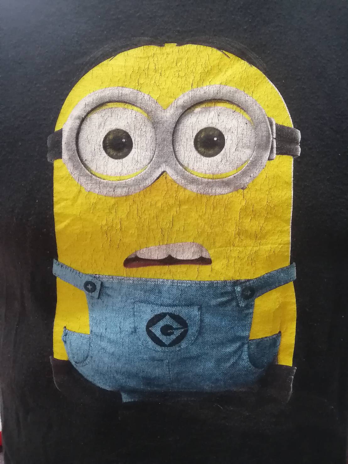 เสื้อยืดวินเทจมือสอง Vintage ลายการ์ตูนมินเนี่ยน Minions งานป้ายผ้าเก่า สินค้าพร้อมส่ง