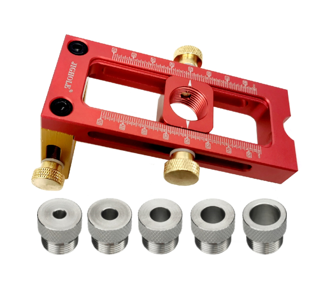 SIT TOOL CDJ-xxx Universal Cross Dowel Jig with Steel Guide Bushing - จิ๊กเจาะเดือย Universal Cross Dowel พร้อมปลอกเหล็กนำเจาะ