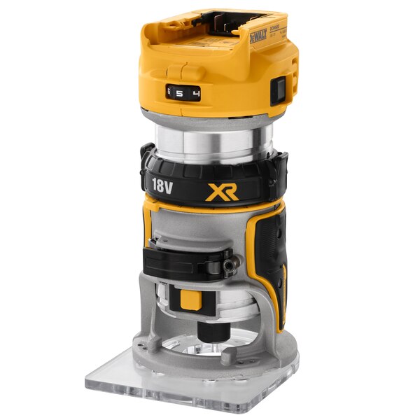 DEWALT DCW600N 18V XR Brushless 1/4" Router/Trimmer (Tool Only, without battery, without charger) - เครื่องเซาะร่องไร้สาย 18 โวลท์ แกน 1/4" Dewalt รุ่น DCW600N (ไม่มีแบตเตอรี่ ไม่มีแท่นชาร์จ)