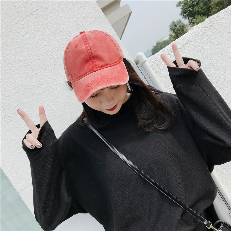 หมวกแก๊ปผ้ายีนส์ฟอก หมวกผ้าฟอกทรงสวย