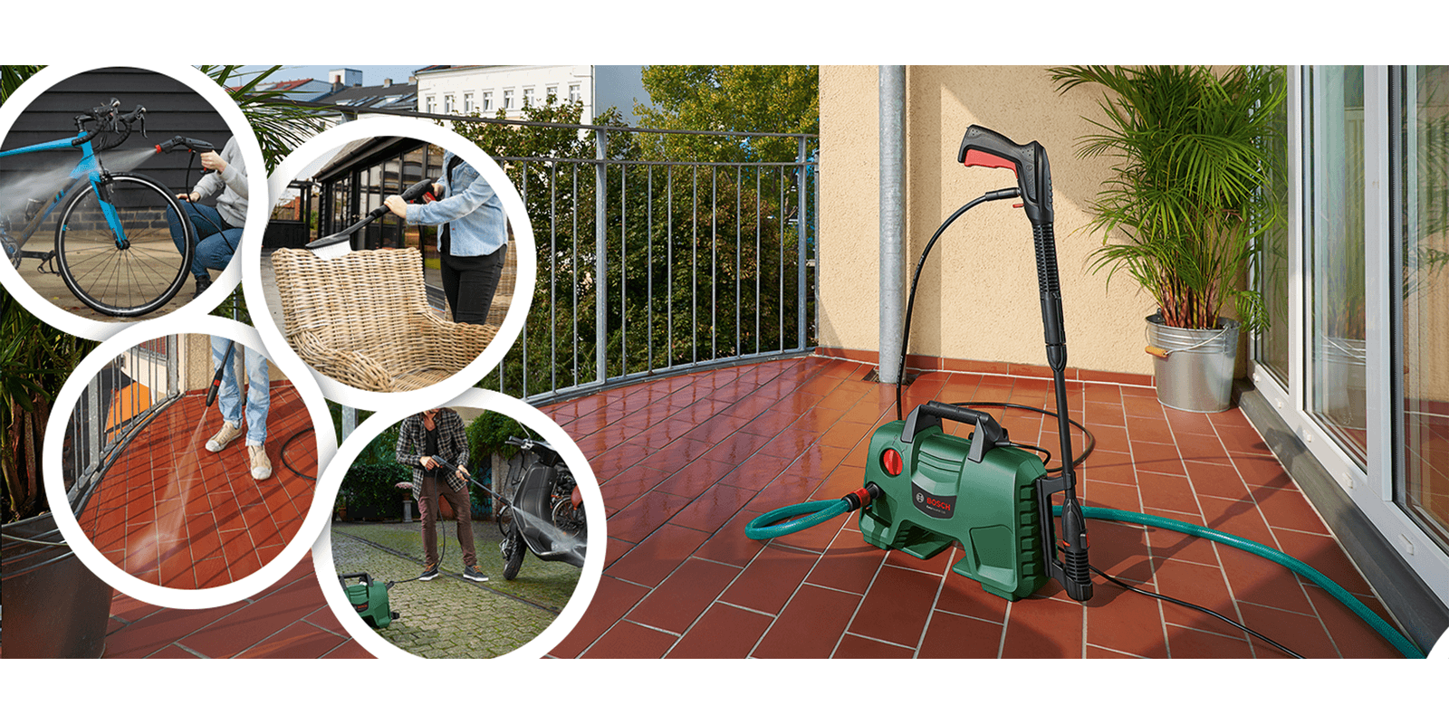 BOSCH EasyAquatak 110 - เครื่องฉีดน้ำแรงดันสูง BOSCH รุ่น EasyAquatak 110 - 06008A7FK0