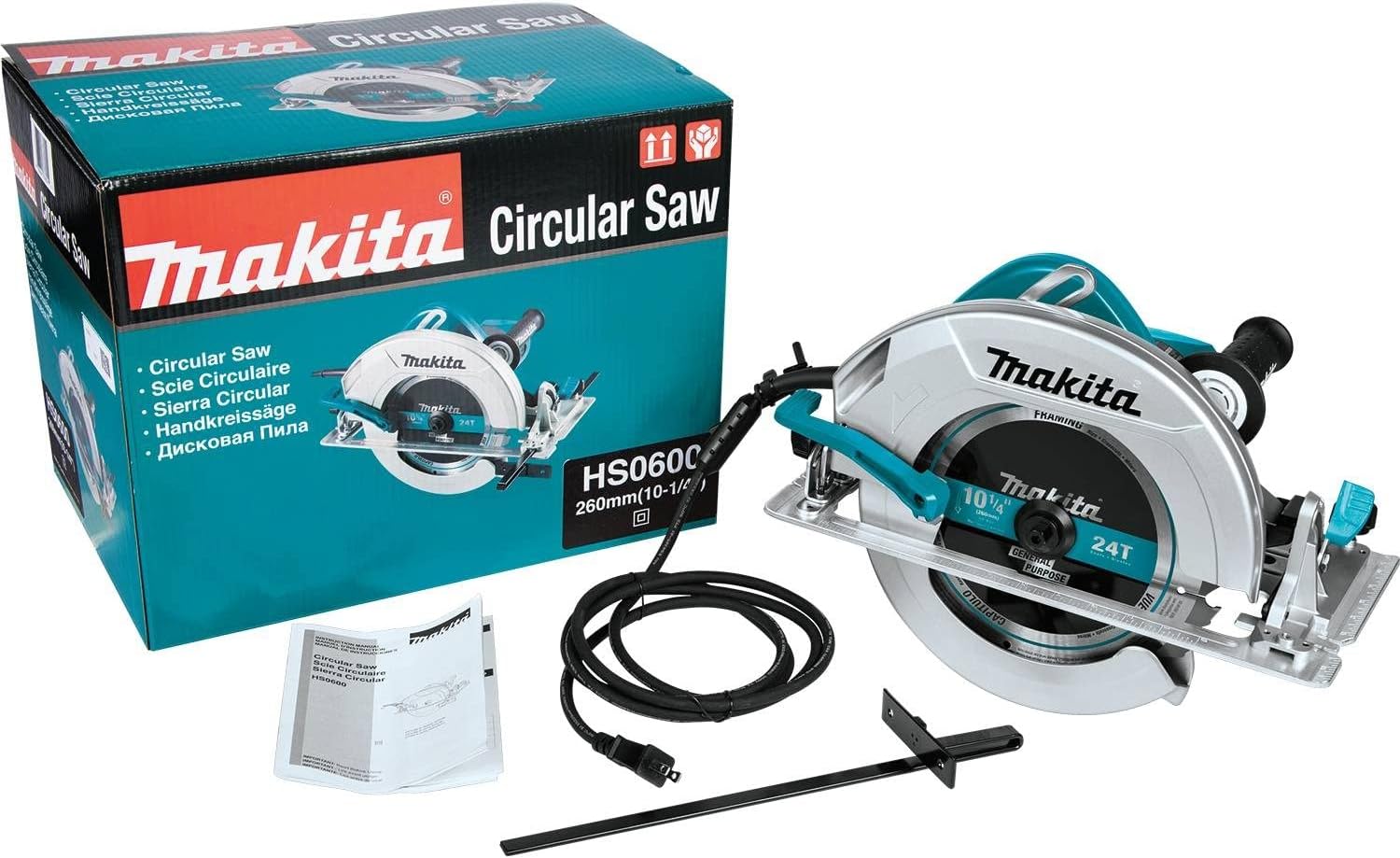 MAKITA HS0600 10-1/4-inch Circular Saw - เลื่อยวงเดือน 10-1/4 นิ้ว (260 มม) MAKITA รุ่น HS0600 (2,000 วัตต์)