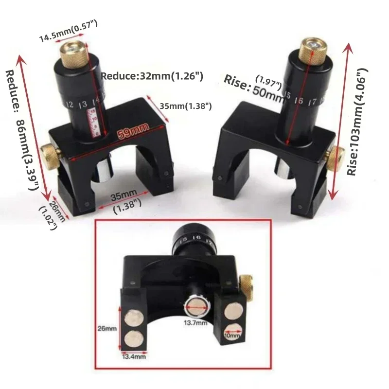 FNICEL PKJ-201 Magnetic Planer & Jointer Knife Setting Jigs - เครื่องตั้งใบมีดเครื่องไสชิด เครื่องรีดไม้แบบแม่เหล็ก ชุด 2ตัวในกล่องไม้