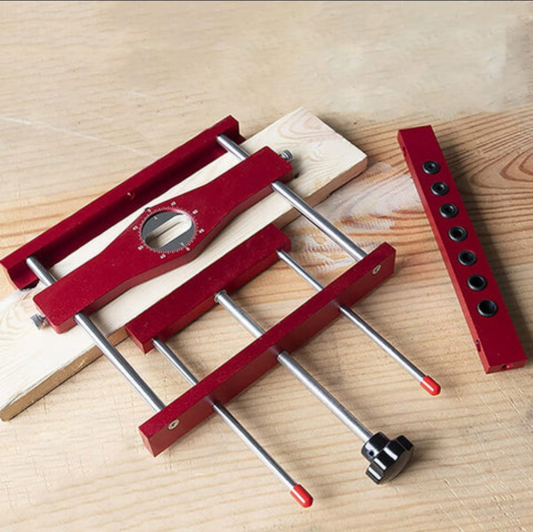 SIT TOOL MJDJ-001 2-in-1 Aluminum Loose Tenon Joinery and Doweling Jig - จิ๊กเจาะเดือยเหลี่ยมอลูมิเนียม แบบถอดได้ และจิ๊กเจาะรูเดือยกลมในตัวเดียวกัน