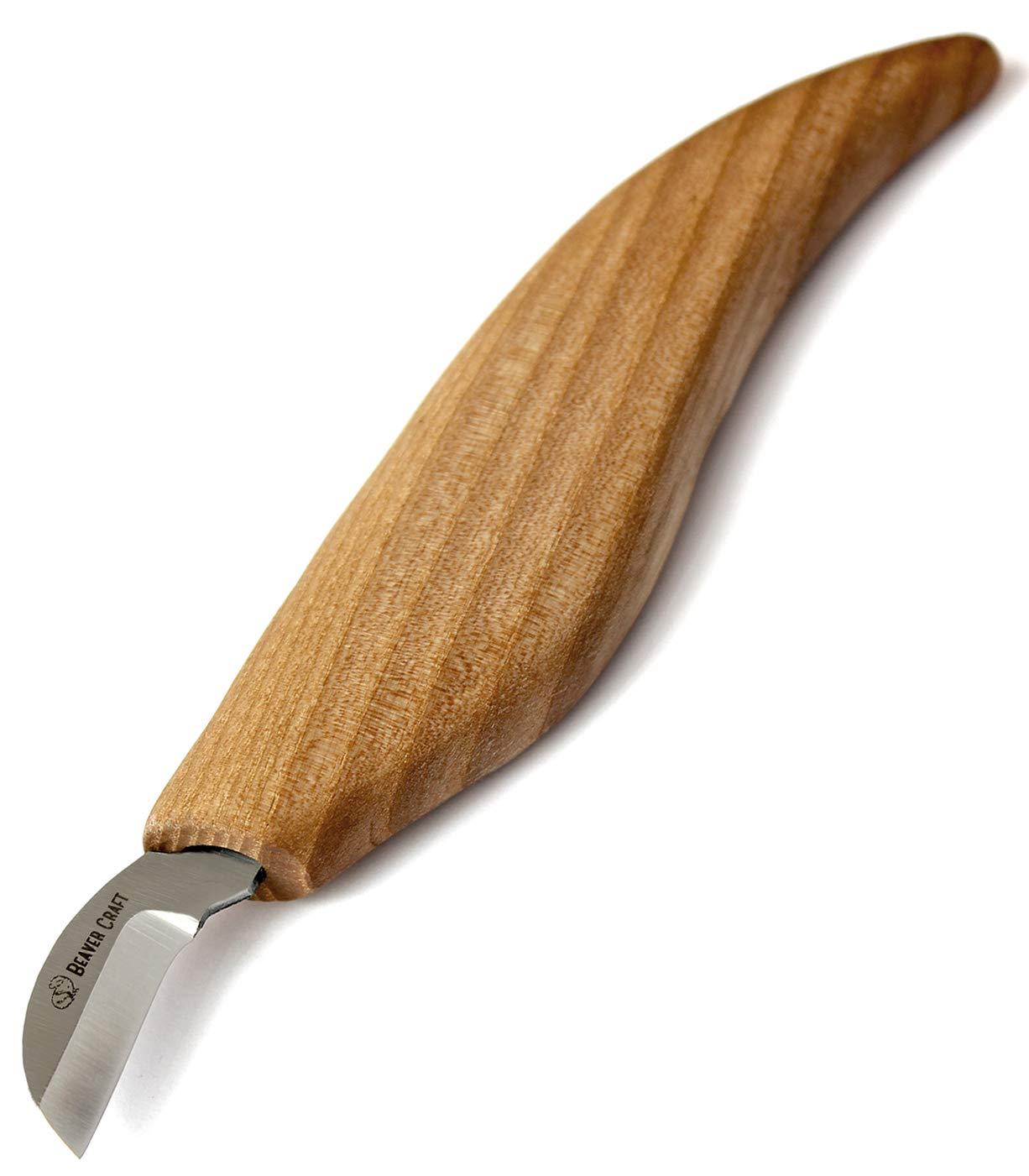 BeaverCraft Chip Carving Knife C6 1" Wood Carving Knife for Fine Chip Carving Wood and Stop Cuts Detail Chip Knife for Wood Carving - มีดแกะสลักไม้สำหรับเก็บงานละเอียด (Made in Ukraine)