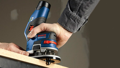 BOSCH GKF12V-25N *(SOLO) 12v Brushless Palm Edge Router (Body Only) U.S. version - เครื่องเซาะร่องไร้สายแกน 1/4" (ตัวเปล่า)* รุ่นจำหน่ายในสหรัฐอเมริกา