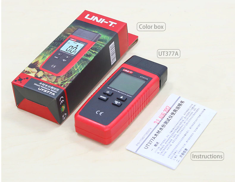 UNI-T Digital Wood Moisture Meter with LCD Backlight - เครื่องวัดความชื้นไม้แบบดิจิตอล